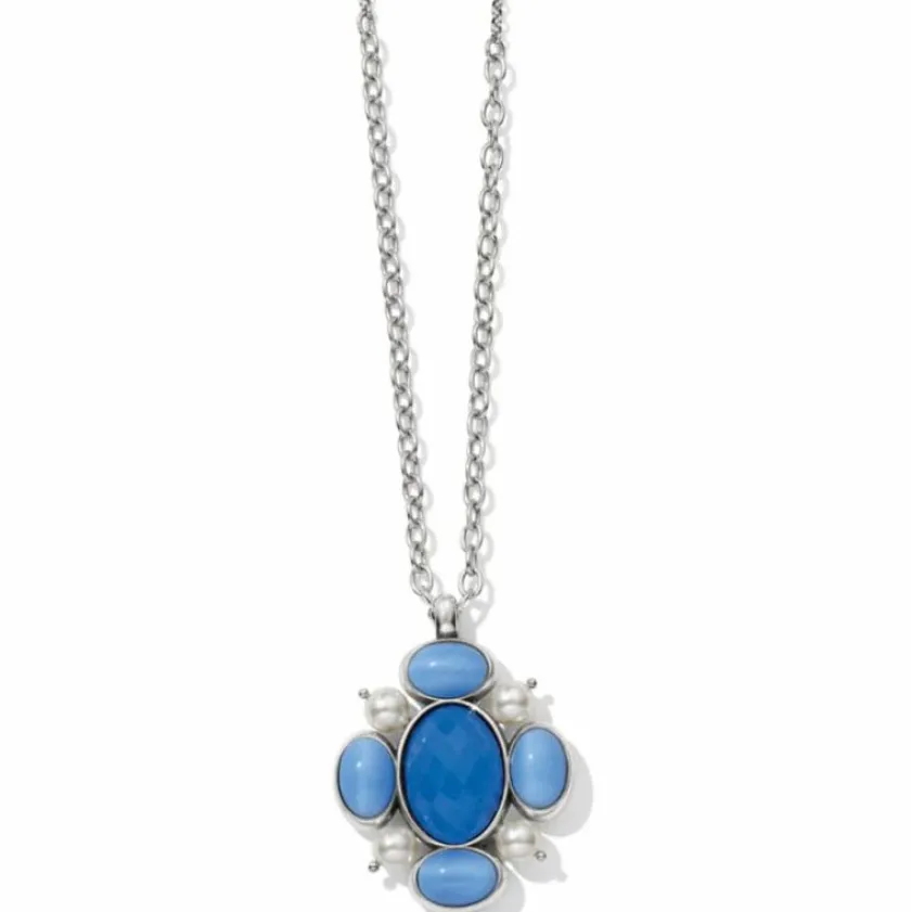 Brighton Blue Moon Pendant Long Necklace Silver-Blue Online