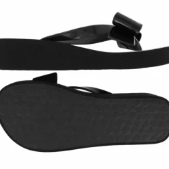 Brighton Bowie Wedge Flip Flops Black Discount