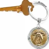 Brighton Brave Angel Key Fob Silver-Gold Sale
