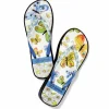Brighton Breeze Wedge Flip Flops Multi Online