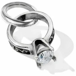 Brighton Diamond Ring Charm Silver Best