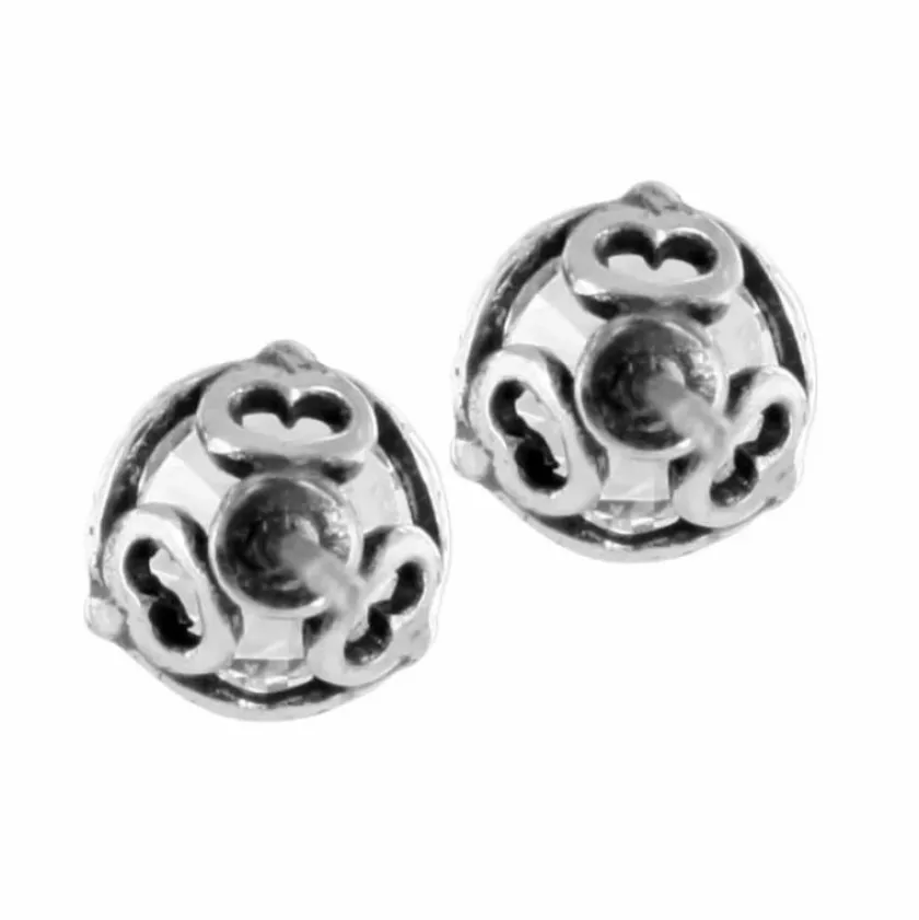 Brighton Brilliance 7MM Post Earrings Silver Outlet