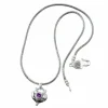Brighton Buddha Alexandrite Heart Necklace Silver-Purple Clearance