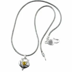 Brighton Buddha Gold Heart Necklace Silver-Yellow Outlet
