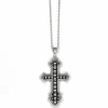 Brighton Calvary Cross Convertible Necklace Silver Discount