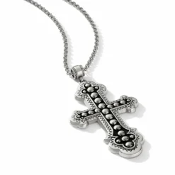 Brighton Calvary Cross Convertible Necklace Silver Discount