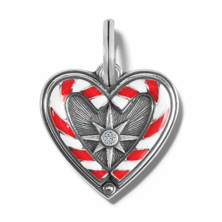 Brighton Candycane Sweetheart Charm Silver-Multi Online
