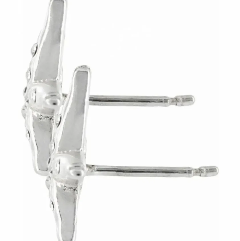 Brighton Cape Star Mini Post Earrings Silver New