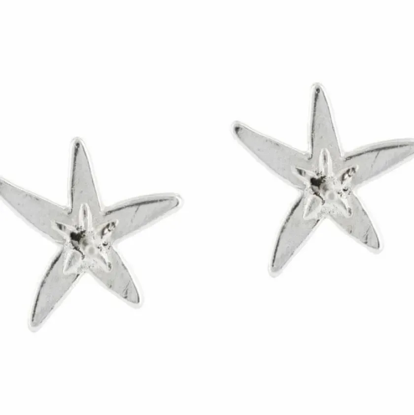 Brighton Cape Star Mini Post Earrings Silver New