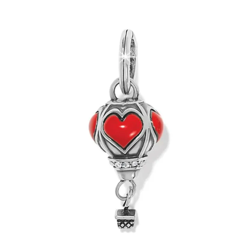 Brighton Carry Me With Love Charm Silver-Red Fashion