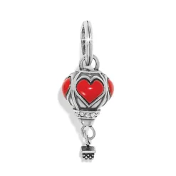 Brighton Carry Me With Love Charm Silver-Red Fashion