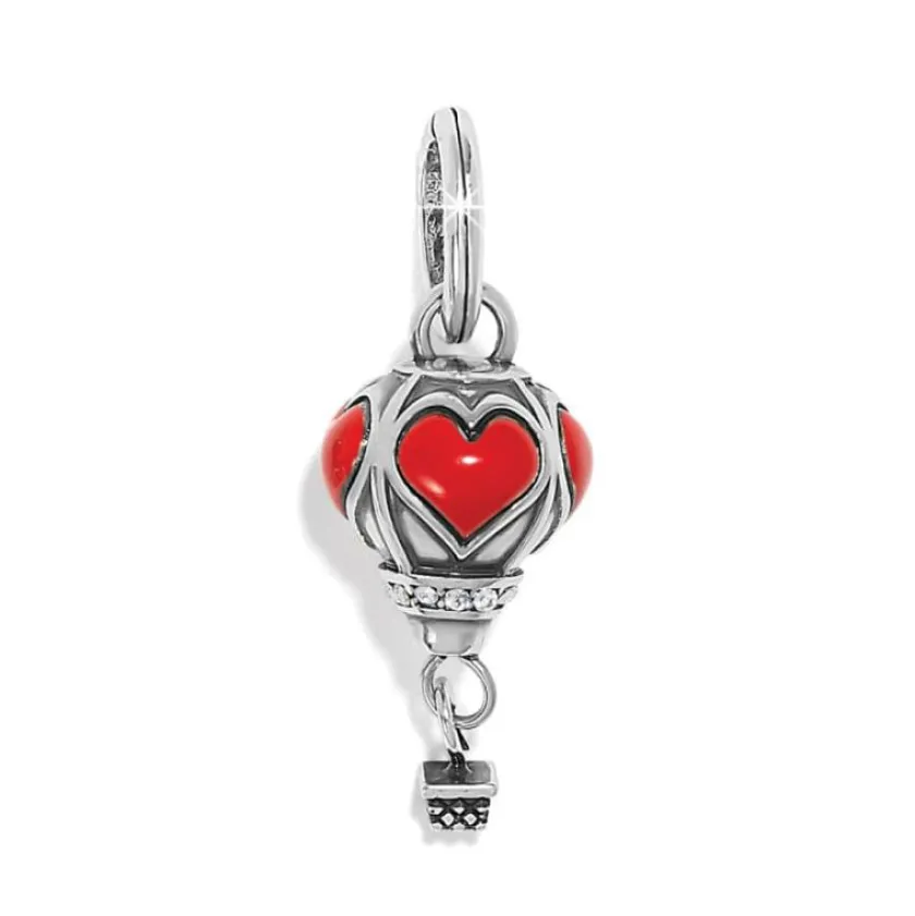 Brighton Carry Me With Love Charm Silver-Red Fashion