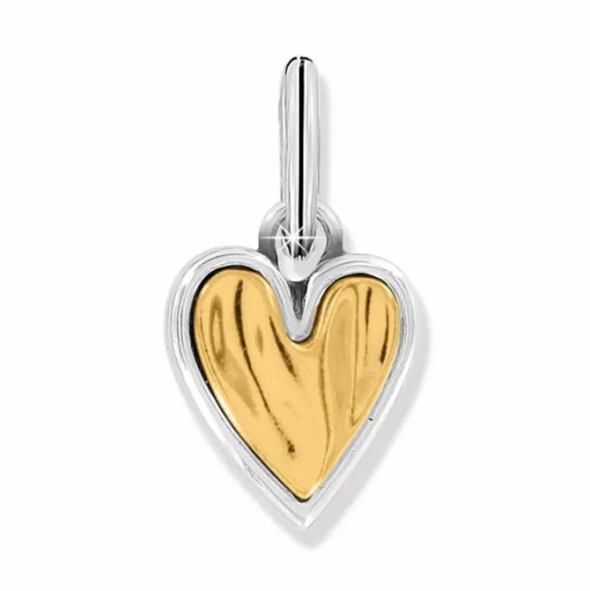 Brighton Cascade Heart Charm Silver-Gold New