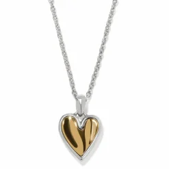 Brighton Cascade Heart Petite Necklace Silver-Gold Discount