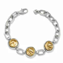 Brighton Cascade Round Bracelet Silver-Gold Hot