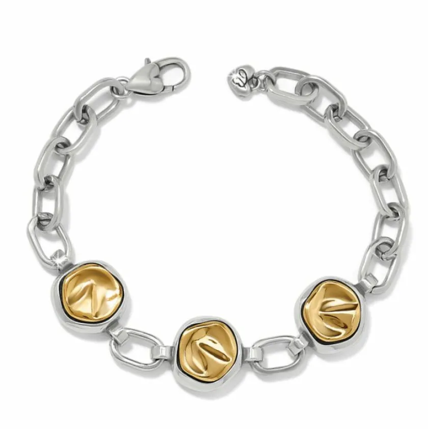 Brighton Cascade Round Bracelet Silver-Gold Hot