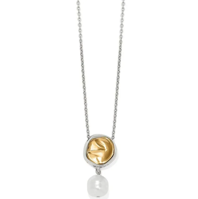 Brighton Cascade Round Pearl Necklace Silver-Pearl New