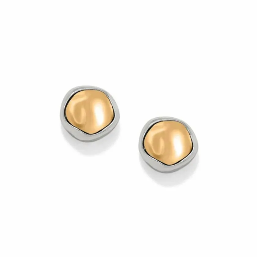 Brighton Cascade Round Post Earrings Silver-Gold Clearance