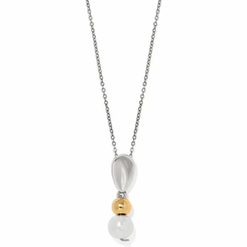 Brighton Cascade Unity Pearl Necklace Silver-Gold Clearance