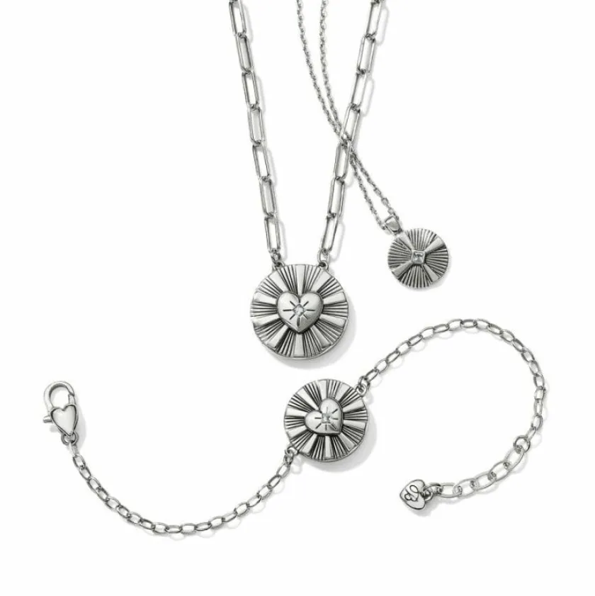 Brighton Celeste Heart Bracelet Silver Outlet
