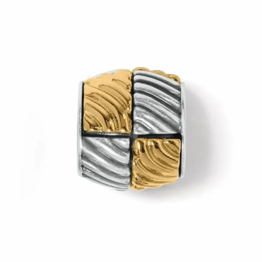 Brighton Checkmate Bead Silver-Gold New