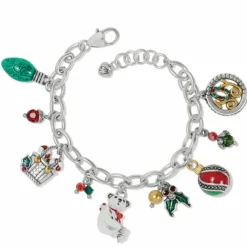 Brighton Christmas Is Coming Charm Bracelet Silver-Multi Discount
