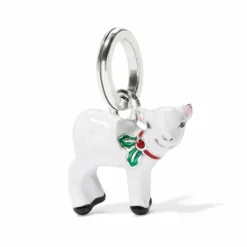 Brighton Christmas Lamb Charm Silver-White Outlet