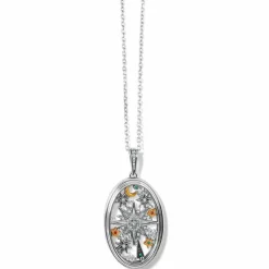 Brighton Christmas Magic Convertible Shaker Necklace Silver-Gold Hot