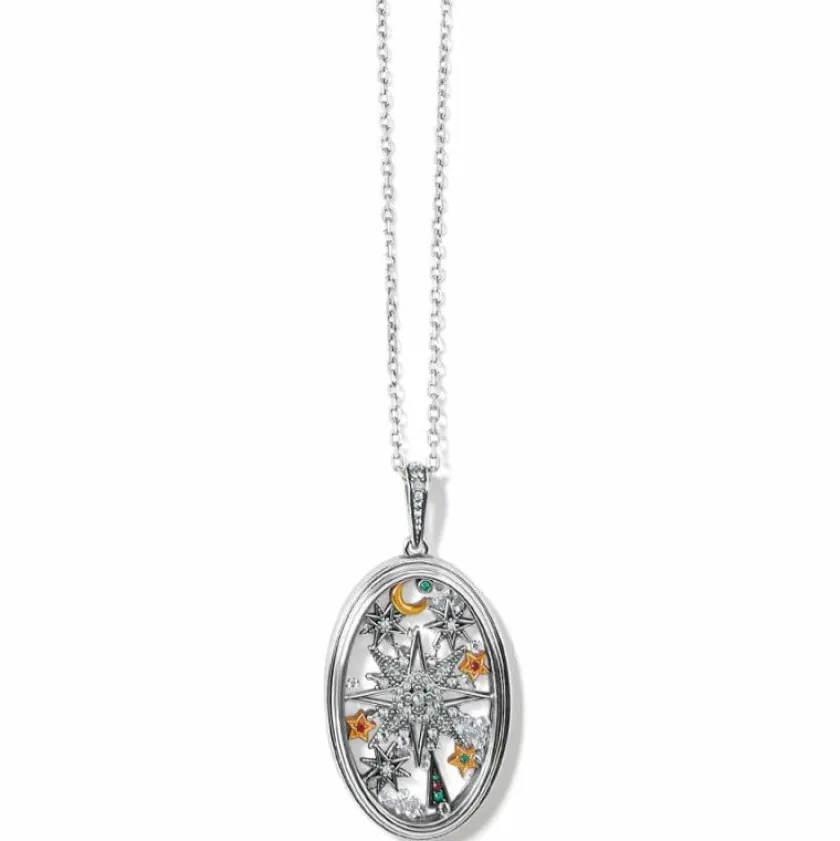 Brighton Christmas Magic Convertible Shaker Necklace Silver-Gold Hot