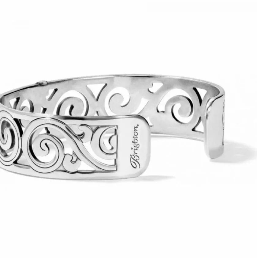 Brighton Christo Barcelona Slim Cuff Bracelet Silver Fashion