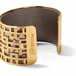 Brighton Christo Lyon Wide Cuff Bracelet Set Gold-Pearl Discount
