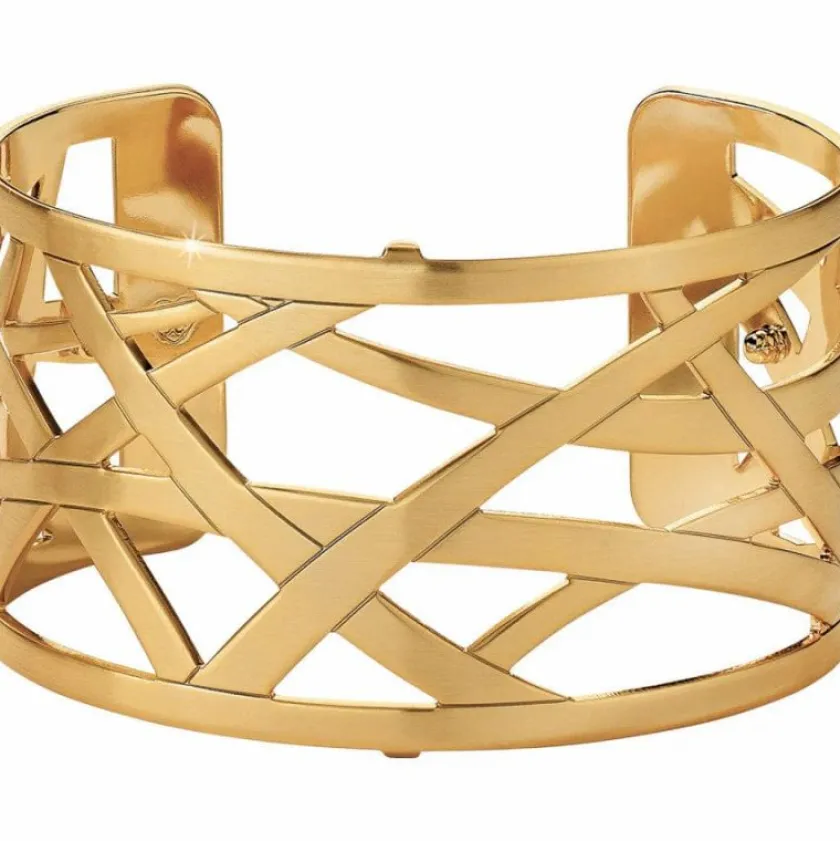 Brighton Christo Maritzburg Wide Cuff Bracelet Gold Fashion