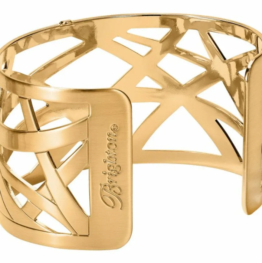 Brighton Christo Maritzburg Wide Cuff Bracelet Gold Fashion