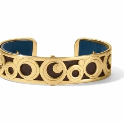 Brighton Christo Maui Slim Cuff Bracelet Set Gold-Chocolate Hot