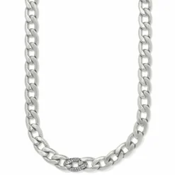 Brighton Cleo Pave Link Necklace Best
