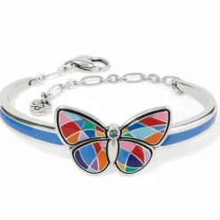 Brighton Colormix Butterfly Bar Bracelet Silver-Multi Clearance