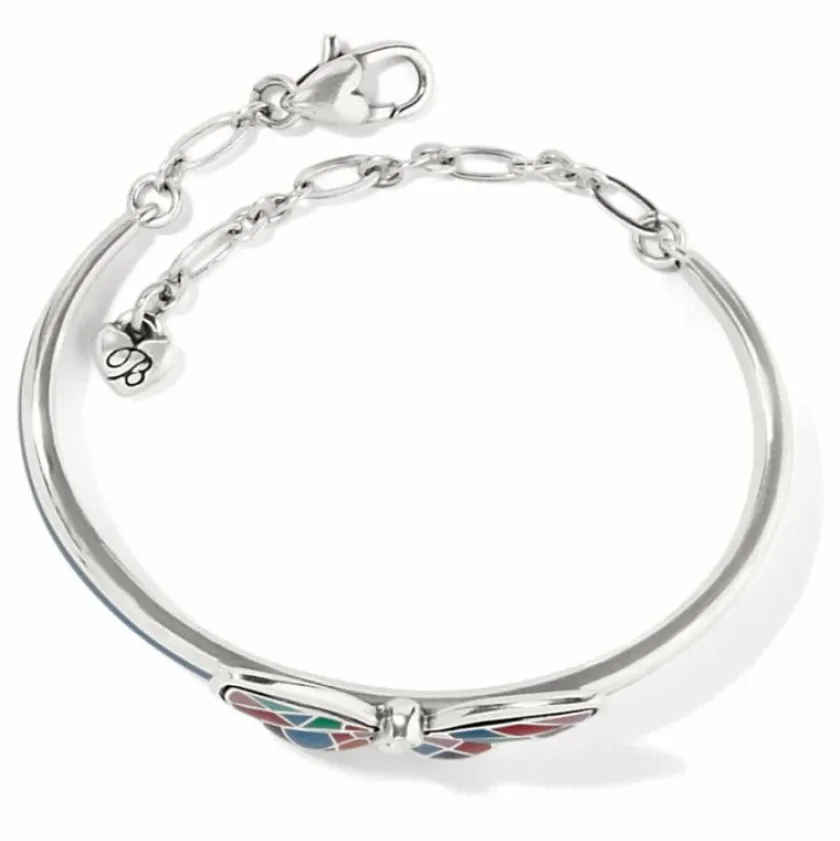 Brighton Colormix Butterfly Bar Bracelet Silver-Multi Clearance