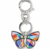 Brighton Colormix Butterfly Handbag Fob Silver-Multi New