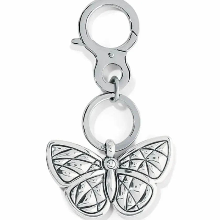 Brighton Colormix Butterfly Handbag Fob Silver-Multi New