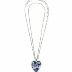 Brighton Colormix Heart Convertible Necklace Silver-Multi Fashion