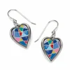 Brighton Colormix Heart French Wire Earrings Silver-Multi Fashion