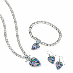 Brighton Colormix Heart Toggle Necklace Silver-Multi Outlet