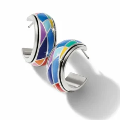 Brighton Colormix Hoop Earrings Silver-Multi Best