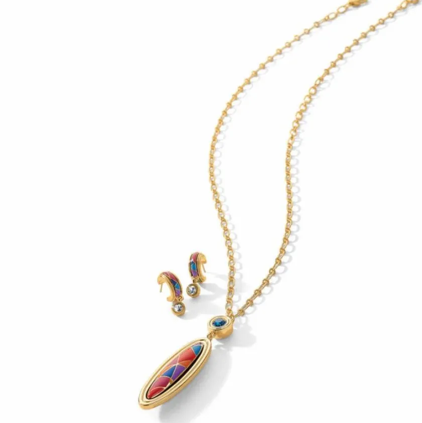 Brighton Colormix Jewel Mid Necklace Gold-Multi Sale