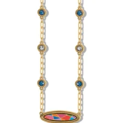 Brighton Colormix Jewel Short Necklace Gold-Multi Sale