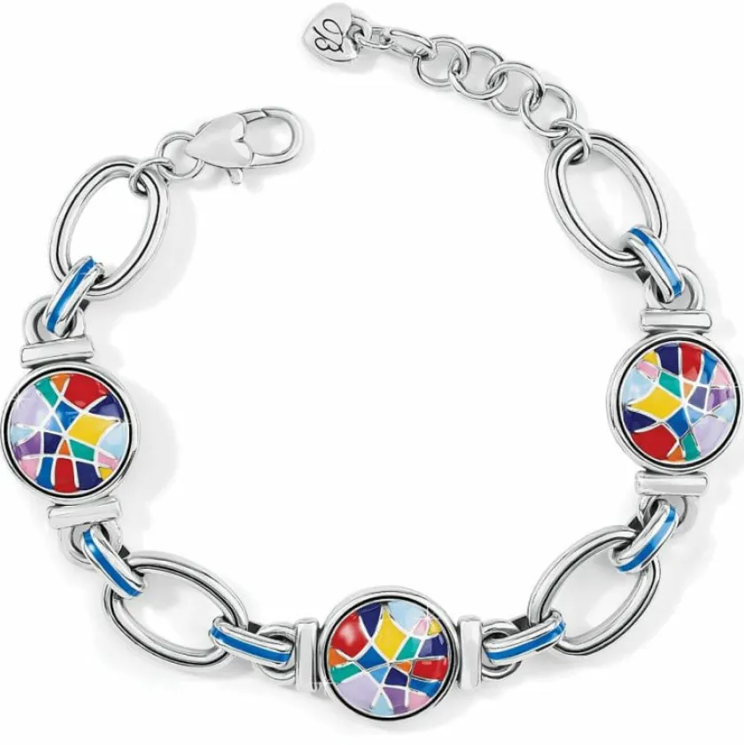 Brighton Colormix Link Bracelet Silver-Multi New
