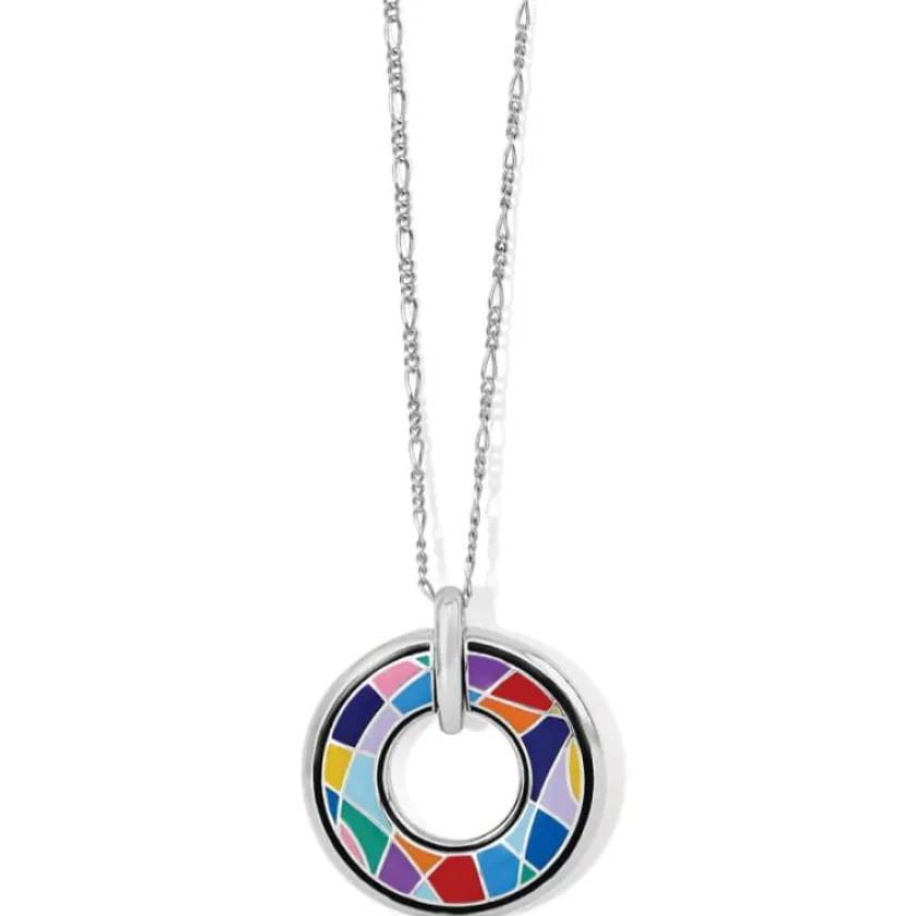 Brighton Colormix Reversible Necklace Silver-Multi Clearance