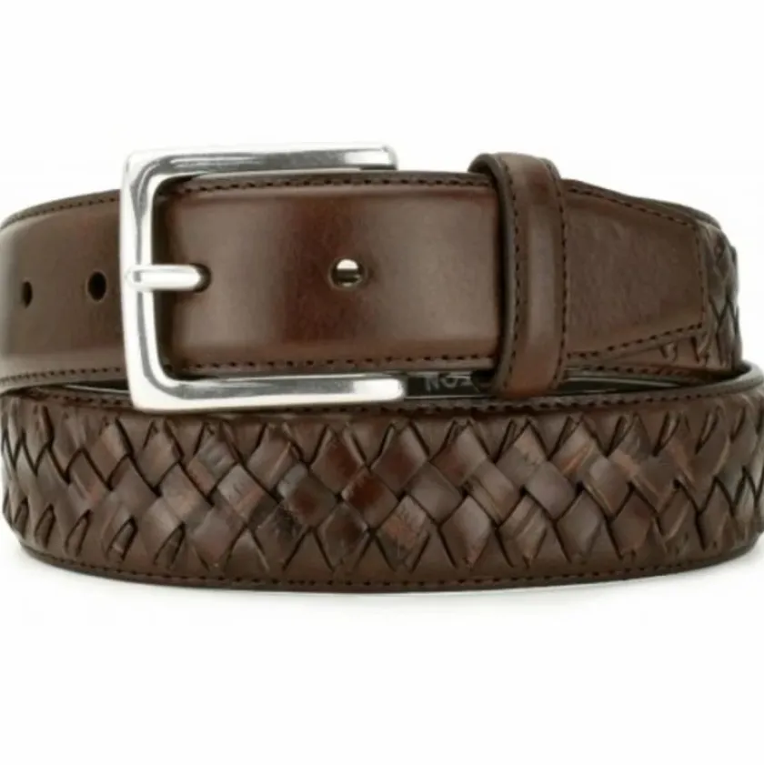 Brighton Concord Laced Belt DarkBrown Discount