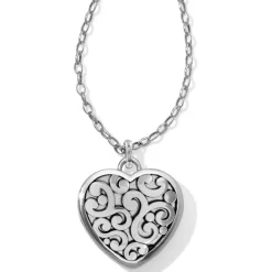 Brighton Contempo Convertible Locket Necklace Silver Best