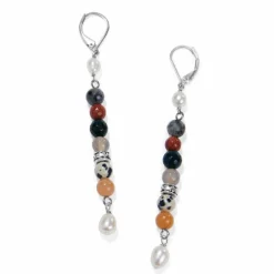 Brighton Contempo Desert Sky Pearl Drop Earrings Silver-Multi Outlet